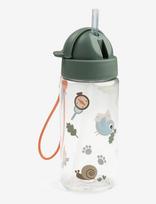 Done By Deer - Straw Bottle Tiny Trails Green 350 Ml - Gertuvė - Chaki spalva