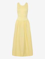 Polo Ralph Lauren - Ponte-Bodice Sleeveless Dress - Iki kelių ir midi suknelės - Geltona