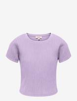 Kids Only - Kogkaylie Struc S/S Top Pnt - Marškinėliai trumpomis rankovėmis - Violetinė