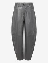 Day Birger Et Mikkelsen - Daybarrollo - Soft Lamb Leather - Odinės tamprės-kelnės - Pilka