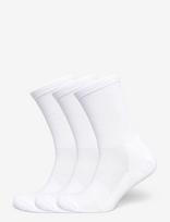 Organic Basics - Core Tennis Crew Socks 3-Pack - Įprastos kojinės - Balta