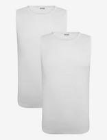 Organic Basics - Core Rib Tank 2-Pack - Laisvalaikio marškinėliai - Balta