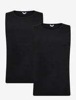 Organic Basics - Core Rib Tank 2-Pack - Laisvalaikio marškinėliai - Juoda