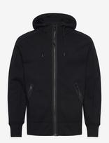 C.P. Company - Raised Fleece Goggle Zipped Hoodie - Džemperis - Juoda