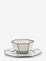 Serax - Cereal Bowl White/Black Carte Blanche Set/2 - Pusryčių dubenėlis - Balta