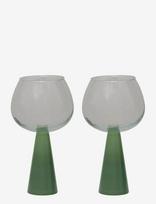 Urban Nature Culture - Urban Nature Culture Spritz Cocktail Glass Set Of 2, Jade Green, In Gift Box - Kokteilių taurė - Žalia