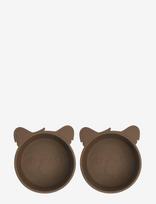 Nuuroo - Alex Silicone Deep Plate 2-Pack Koala - Lėkštės - Ruda
