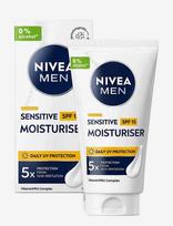 Nivea - Sensitive Spf 15 Moisturiser - Drėkinamasis veido kremas - Nude