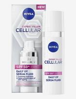 Nivea - Cellular Expert Filler Spf50+ Daily Uv Serum Fluid - Veido odos priežiūrai - Nude