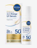 Nivea - Uv Face Specialist 2In1 Primer Daily Uv Serum Spf 50 + - Veido odos priežiūrai - Nude