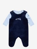 Fixoni - Set W. Body And Velour Romper - Bodžių rinkinys - Tamsiai mėlyna
