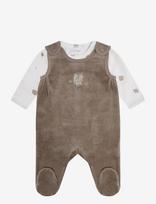 Fixoni - Set W. Body And Velour Romper - Bodžių rinkinys - Ruda