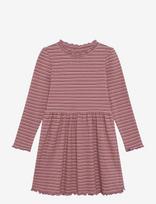 Minymo - Dress Ls Rib - Suknelė ilgomis rankovėmis - Rožinė