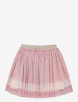 Minymo - Skirt Mesh W. Foil - Tiulio sijonas - Rožinė