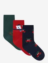 Minymo - 3-Pack Socks - Kūdikių kojinės - Tamsiai mėlyna
