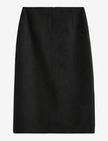 Lindex - Midi Skirt In Imitation Suede - Iki kelių ir midi sijonai - Juoda