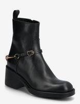 Chloé - Dakota Harness Strap Leather Ankle Boots - Aulinukai - Juoda