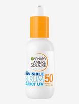 Garnier - Garnier Ambre Solaire Super Uv Invisible Serum Spf50+ For Sensitive Skin 30 Ml - Veido odos priežiūrai - Nude