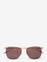 Corlin Eyewear - Belmondo Gold Brown - Aviator stiliaus akiniai nuo saulės - Aukso