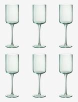J-Line - S/6 Wine Glass Ralph Menthe - Raudonojo vyno taurės - Žalia