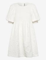 Pieces - Pcabba 2/4 Short Dress Wvn D2D - Trumpa suknelė - Balta