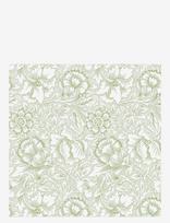 William Morris By Havi - William Morris Napkin Pink & Poppy Napkin - Popierinės servetėlės - Žalia