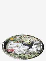 Moomin By Havi - Moomin Partymuumi Paper Plate 12Pc 22Cm - Picnic Plates, Mugs, Cutlery - Marga / raštuota