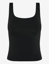 ICANIWILL - Luxe 2-In-1 Tank Top W - Sportinė palaidinė be rankovių - Juoda