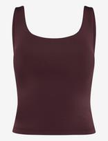 ICANIWILL - Luxe 2-In-1 Tank Top W - Sportinė palaidinė be rankovių - Burgundiška splava