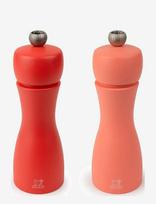Peugeot - Tahiti Duo Orange & Rød 15Cm - Druskos ir pipirų malūnėlis - Oranžinė