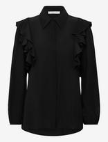 Chloé - Silk Shirt With Lace Details - Marškinėliai ilgomis rankovėmis - Juoda