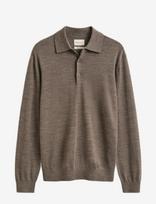 Gant - Extrafine Merino Wool Polo - Polo marškinėliai ilgomis rankovėmis - Ruda