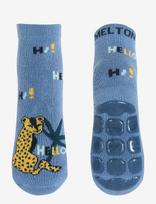 Melton - Leopard Socks - Anti-Slip - Neslystančios kojinės - Mėlyna
