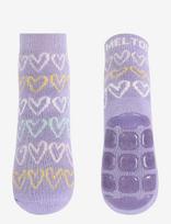 Melton - Doodle Heart Socks - Anti-Slip - Neslystančios kojinės - Violetinė