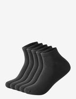 Lindbergh - 5 Pack Bamboo Low Cut Sock - Kojinės iki kulkšnių - Juoda