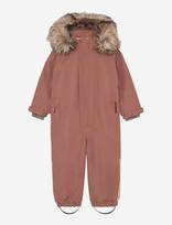 En Fant - Snowsuit W. Fake Fur - Neperpučiamas kombinezonas - Ruda