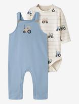 Name It - Nbmvonne Sweat Overall Box Bru Set - Bodžių rinkinys - Mėlyna