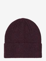 Lindex - Rib-Knit Beanie - Kepurė - Burgundiška splava