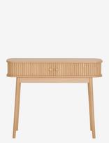 House Nordic - Tokyo Console Table, 2 Doors, Natural , 100X30X80 Cm - Mažas staliukas