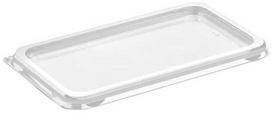 Færch Plastikinis dangtelis M65-4 185x105x8,5 mm kvadratinis APET torto dėžutei K2182, APET maistui, 560 vnt./kartoninėje dėžėje