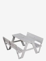 ROBA - Outdoor+ 'Picknick For 4' Children's Backrested Picnic Bench - Outdoor Furniture - Pilka