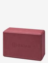 Gaiam - Cherry Yoga Block - Jogos blokeliai ir dirželiai - Burgundiška splava