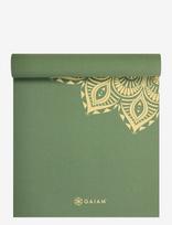 Gaiam - Olive Haze Mandala Yoga Mat 6Mm - Sportiniai jogos kilimėliai ir priedai - Chaki spalva