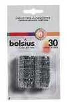 Bolsius Žvakių laikikliai su įvore Ø15xH15mm aliuminis, 30 vnt./pak.