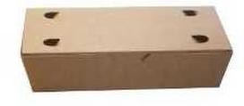 Multi Dešrainių dėklas mažas I200 x P100 x A50 mm popierinis su dangteliu rudas/baltas, 2 x 100 vnt./kartonas