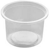 Færch Padažo indelė 100 ml Ø72x45 mm PP pusiau permatoma, 20 vnt. x 50 vnt./kartono