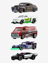 Hot Wheels - Silver Series Batman 5-Pack, Set Of 5 Die-Cast Toy Super-Villain Cars In 1:64 Scale - Kiti žaisliniai automobiliai - Marga / raštuota
