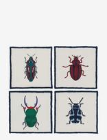Anna + Nina - Bugging You Coaster Set Of 4 - Padėkliukas - Kreminė spalva