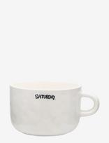 Anna + Nina - Saturday Cappuccino Mug - Kavos puodelis - Balta