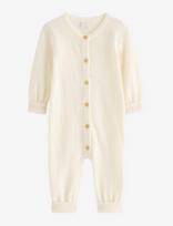 Lindex - Onesie In Merino Wool - Kombinezonas - Balta
